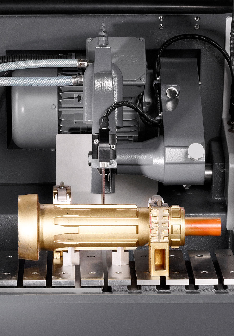 Clamp lightly on the part