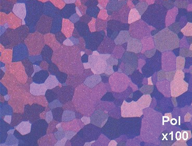 Metallographic preparation of titanium