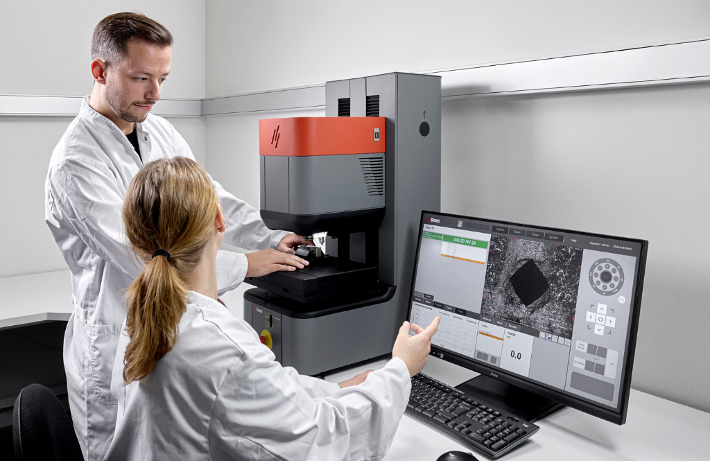 duravista 80 struers hardness tester vickers brinell knoop