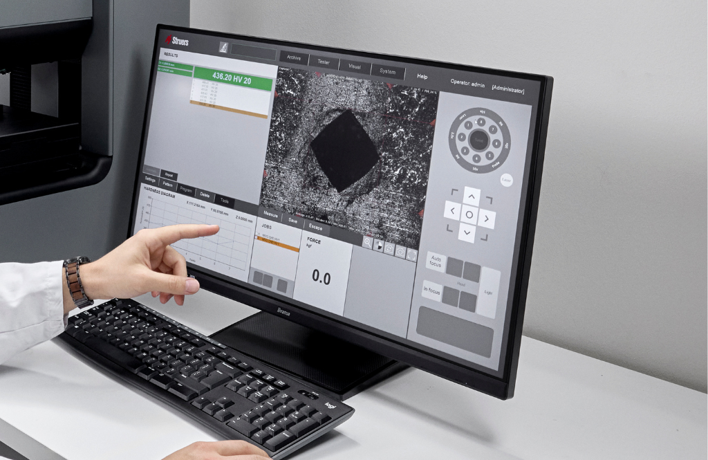 duravista 80 struers hardness tester vickers knoop brinell