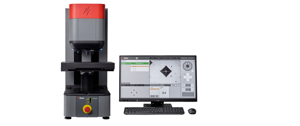 duravista 80at hardness tester struers vickers knoop brinell